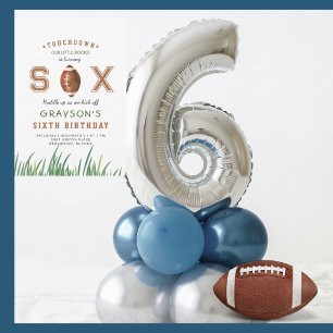 Huddle Up Football 6. Geburtstagsfeier Einladung