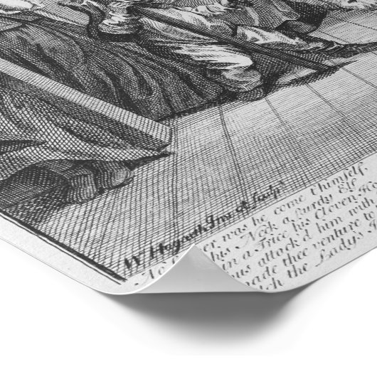 Hudibras Catechiz'd, Plate IV Poster (Ecke)