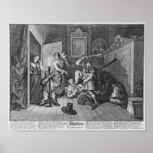 Hudibras Catechiz'd, Plate IV Poster (Vorne)