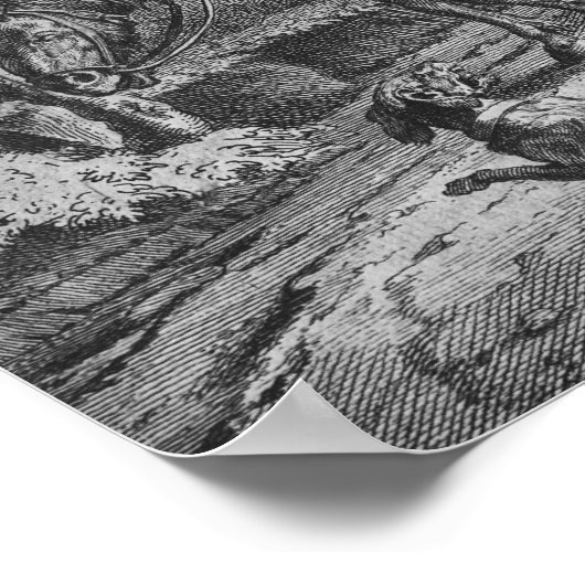 Hudibras Sallies Forth, Plate II Poster (Ecke)