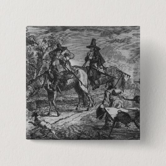 Hudibras Sallies weiter, Platte II Button (Vorderseite)