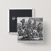 Hudibras trifft das Skimmington an Button (Vorne & Hinten)