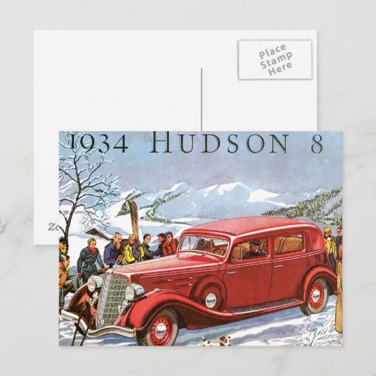 Hudson 1934 postkarte (Vorne/Hinten)
