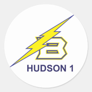HUDSON 1 RUNDER AUFKLEBER