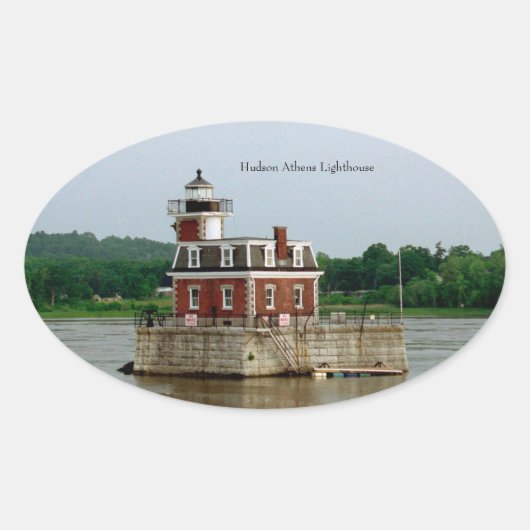 Hudson Athens Lighthouse Aufkleber (Vorderseite)
