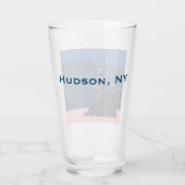 Hudson Athens Lighthouse - Hudson City Light, NY Glas (Rückseite)