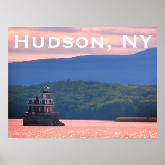 Hudson Athens Lighthouse - Hudson City Light, NY Poster (Vorne)