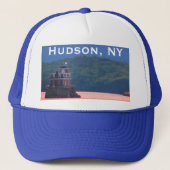 Hudson Athens Lighthouse - Hudson City Light, NY Truckerkappe (Vorderseite)