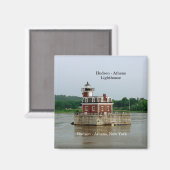 Hudson Athens Lighthouse Magnet (Vorderseite/Rückseite)