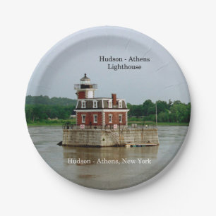 Hudson Athens Lighthouse Papierplatte Pappteller