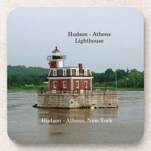 Hudson Athens Lighthouse Set mit 6 Untersetzer aus (Vorderseite)