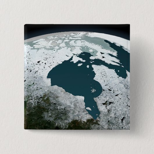 Hudson Bay Sea Ice am 14. November 2005. Button (Vorderseite)