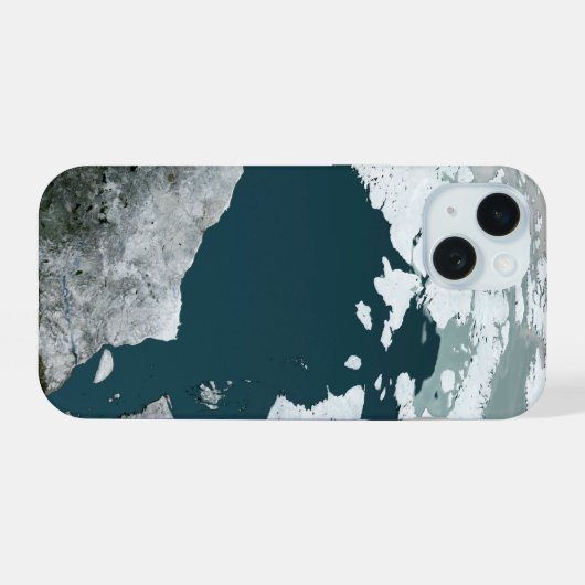 Hudson Bay Sea Ice am 14. November 2005. iPhone 15 Hülle (Rückseite (Horizontal))