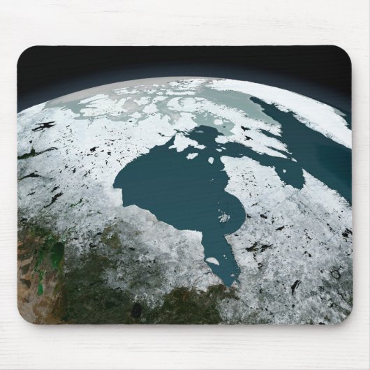 Hudson Bay Sea Ice am 14. November 2005. Mousepad (Vorne)