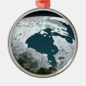 Hudson Bay Sea Ice am 14. November 2005. Ornament Aus Metall (Vorne)