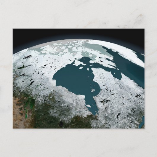 Hudson Bay Sea Ice am 14. November 2005. Postkarte (Vorderseite)