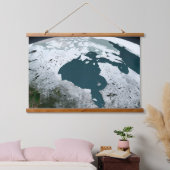 Hudson Bay Sea Ice am 14. November 2005. Wandteppich Mit Holzrahmen (Schlafzimmer)