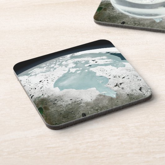 Hudson Bay Sea Ice am 29. April 2006. Getränkeuntersetzer (Linke Seite)