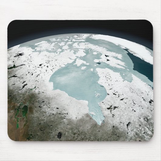 Hudson Bay Sea Ice am 29. April 2006. Mousepad (Vorne)