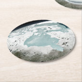 Hudson Bay Sea Ice am 29. April 2006. Runder Pappuntersetzer (Angewinkelt)