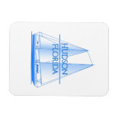 Hudson Coastal Nautical Sailing Magnet (Horizontal)