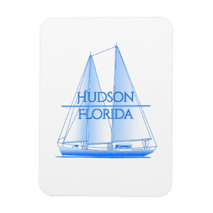 Hudson Coastal Nautical Sailing Magnet