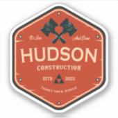 Hudson Construction Aufkleber (Vorderseite)
