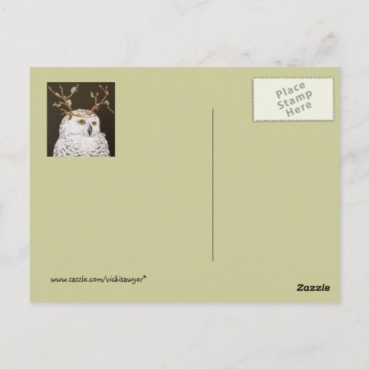 Hudson, die schneebedeckte Postkarte (Rückseite)