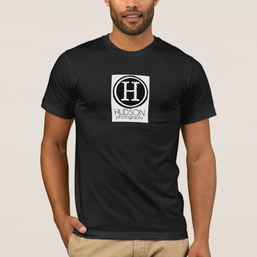 Hudson Fotografy kleines Logo tee (für Männer) (Vorderseite)