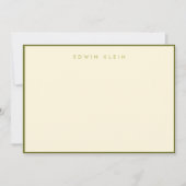 Hudson Green Flat Note Card 5"x7" Mitteilungskarte (Vorderseite)