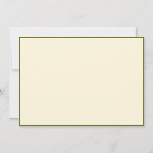 Hudson Green Flat Note Card 5"x7" Mitteilungskarte (Rückseite)