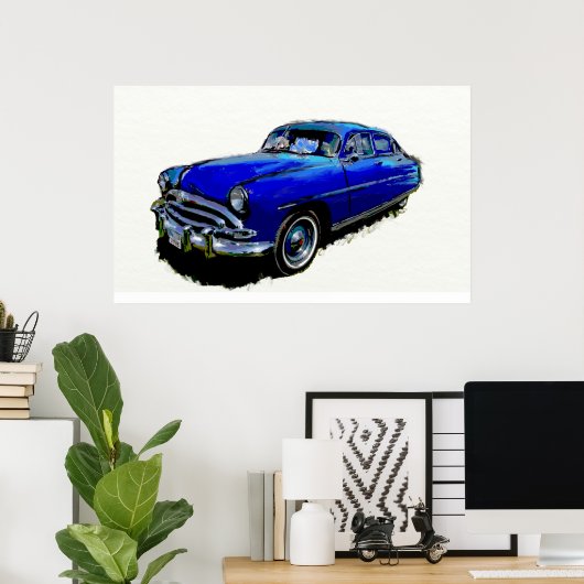 Hudson Hornet 1c Poster (Heimbüro)