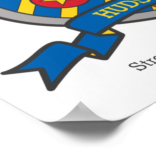 Hudson-Jungen-Name bedeutet heraldry Schild (Ecke)