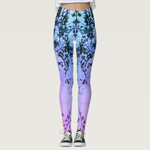Hudson Leggings Rosa Blau Lila verblassen