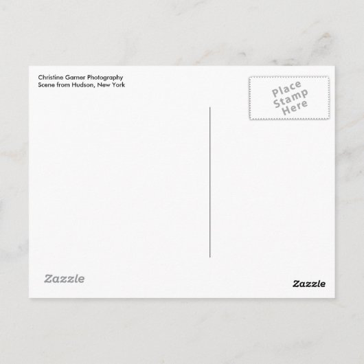 Hudson New York Postcard Postkarte (Rückseite)