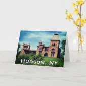 Hudson, NY - Frederic Church Anwesen Karte (Gelbe Blume)