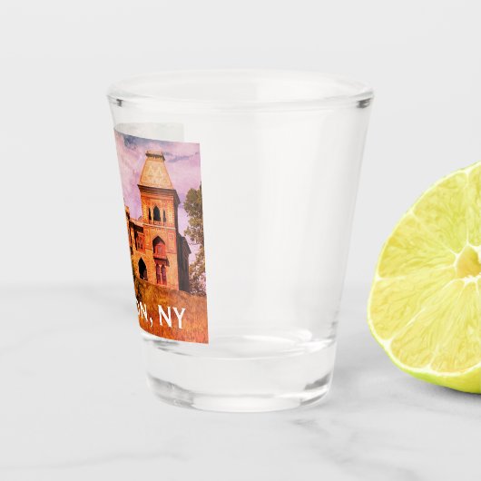 Hudson, NY - Frederic Church Anwesen Schnapsglas (Rechts)