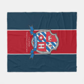 Hudson oder Buchstabe H, also Ritterschild Fleecedecke (Vorderseite (Horizontal))