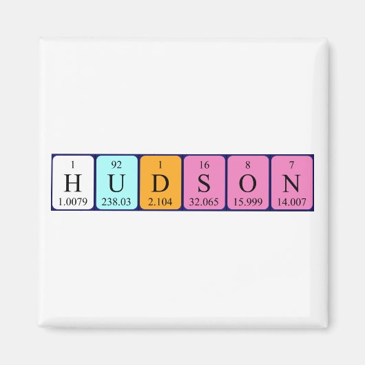 Hudson Periodenmagnet Magnet (Vorne)