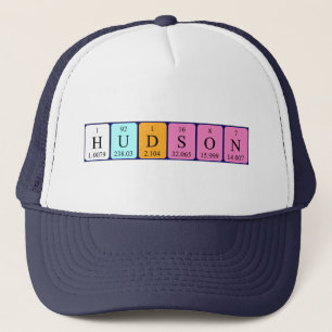 Hudson Periodson-Tabellenname Truckerkappe