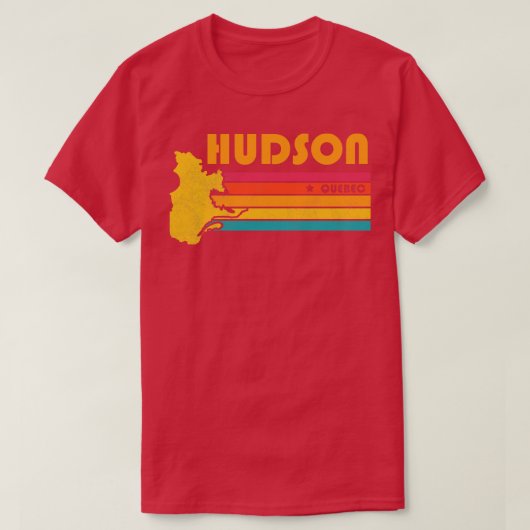 Hudson Quebec Canada Vintag Distressed Souvenir T-Shirt (Design vorne)