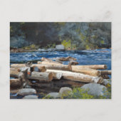 Hudson River Adirondacks Winslow Homer Postkarte (Vorderseite)