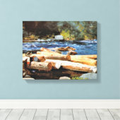 Hudson River by Winslow Homer Leinwanddruck (Insitu (Holzboden))