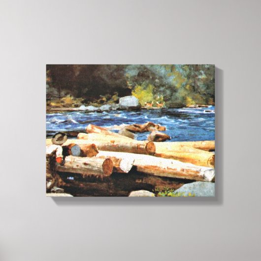 Hudson River by Winslow Homer Leinwanddruck (Vorderseite)