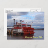 Hudson River Ferry Postkarte (Vorne/Hinten)