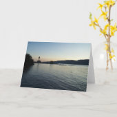 Hudson River Greeting Card Karte (Gelbe Blume)