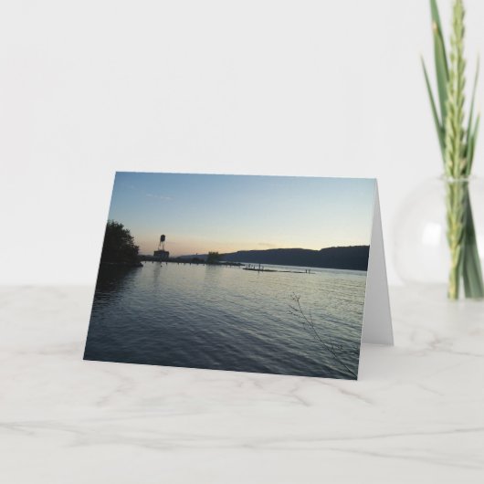 Hudson River Greeting Card Karte (Vorderseite)