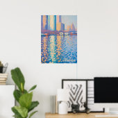 Hudson River Impasto Impressionismus Poster (Heimbüro)