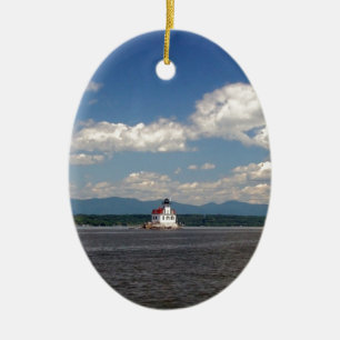 Hudson River Lighthouse Keramik Ornament
