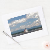 Hudson River Lighthouse Rechteckiger Aufkleber (Umschlag)